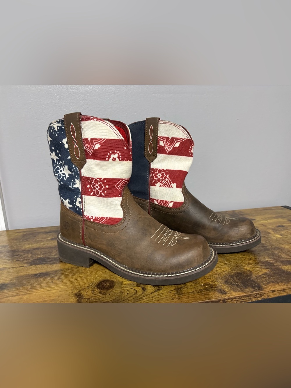 Fatbaby Heritage Western Patriotic Boot size 8B - Picture 2 of 12